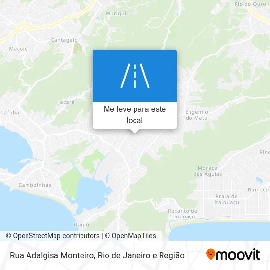 Rua Adalgisa Monteiro mapa