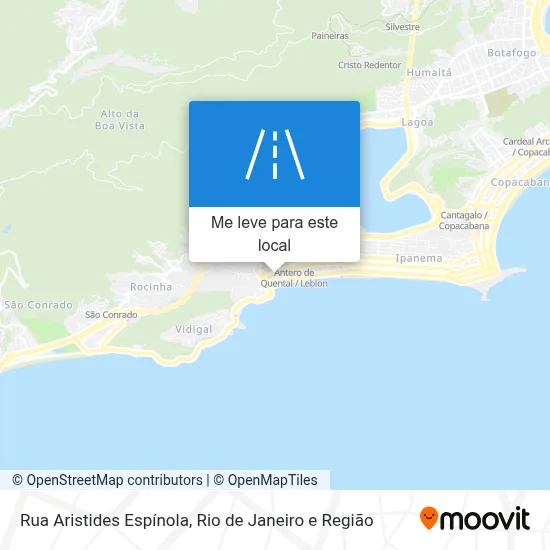 Rua Aristides Espínola mapa