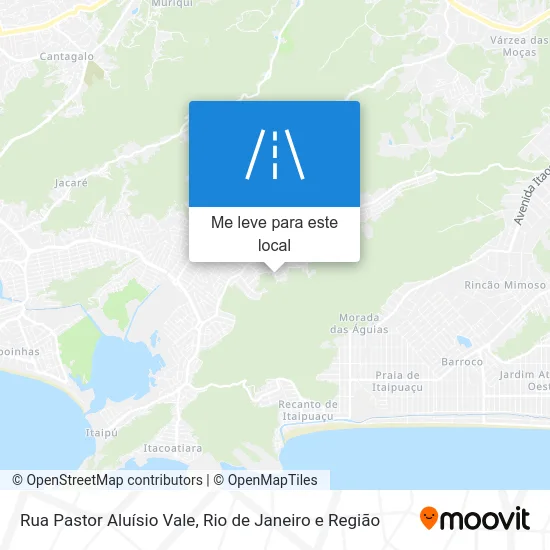 Rua Pastor Aluísio Vale mapa