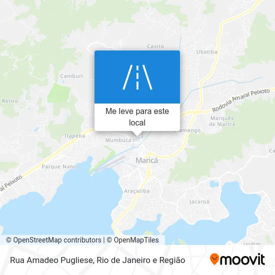 Rua Amadeo Pugliese mapa