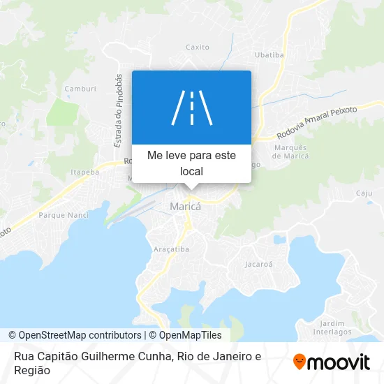 Rua Capitão Guilherme Cunha mapa