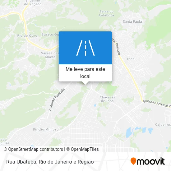 Rua Ubatuba mapa