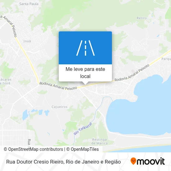 Rua Doutor Cresio Rieiro mapa