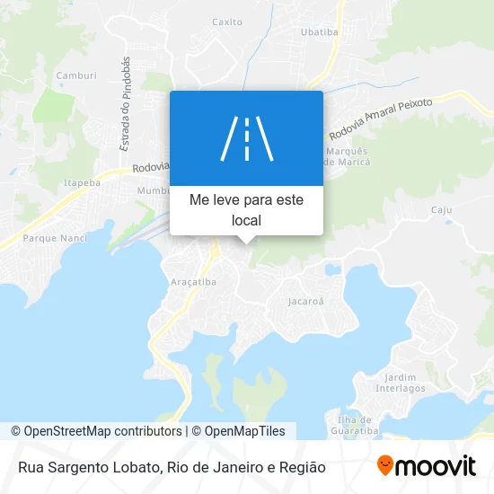 Rua Sargento Lobato mapa