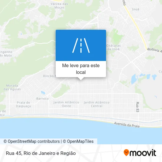 Rua 45 mapa