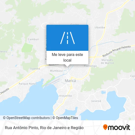 Rua Antônio Pinto mapa