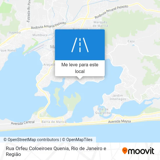 Rua Orfeu Coloeiroex Quenia mapa