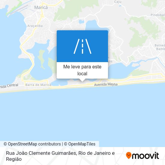 Rua João Clemente Guimarães mapa