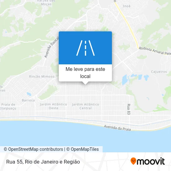 Rua 55 mapa