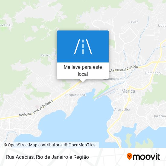 Rua Acacias mapa