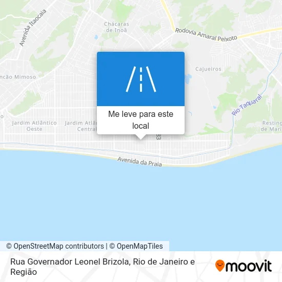 Rua Governador Leonel Brizola mapa