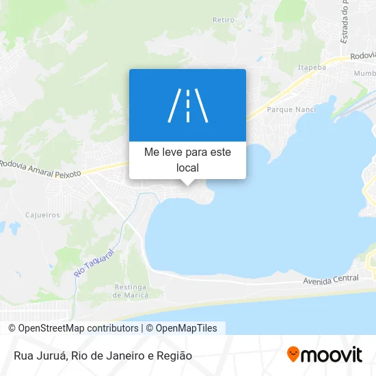 Rua Juruá mapa