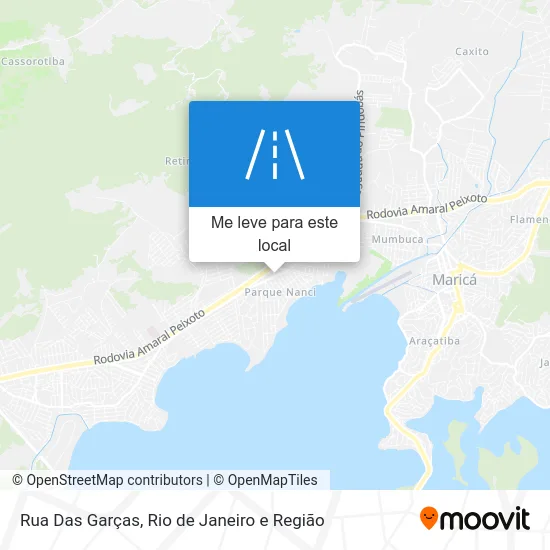 Rua Das Garças mapa