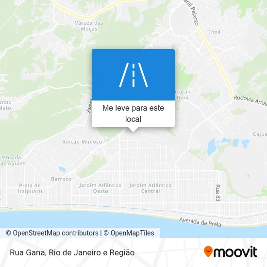 Rua Gana mapa