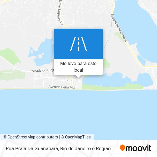 Rua Praia Da Guanabara mapa