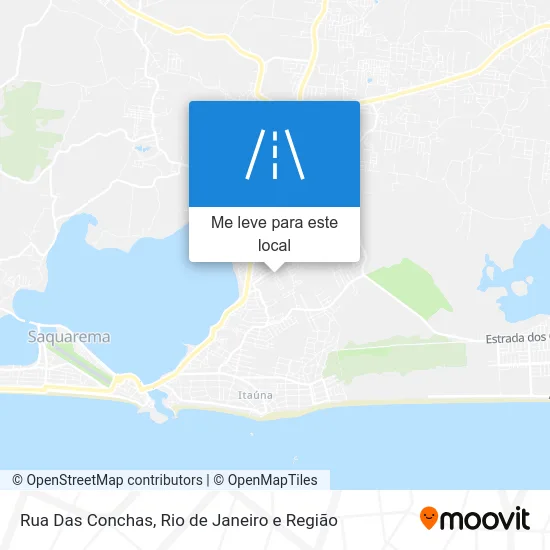 Rua Das Conchas mapa