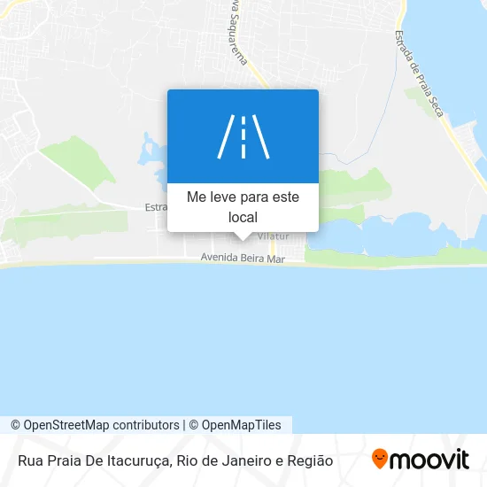 Rua Praia De Itacuruça mapa