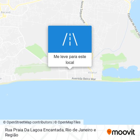 Rua Praia Da Lagoa Encantada mapa