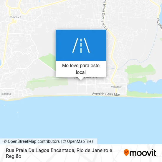 Rua Praia Da Lagoa Encantada mapa