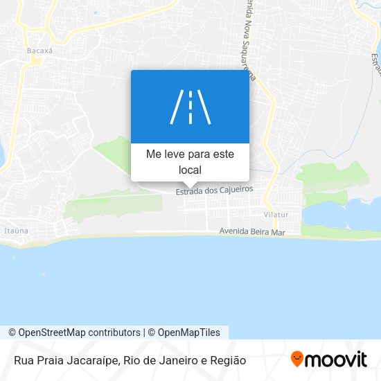 Rua Praia Jacaraípe mapa