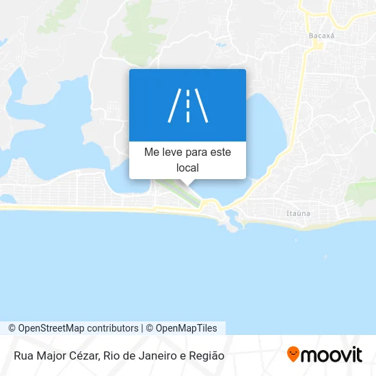 Rua Major Cézar mapa