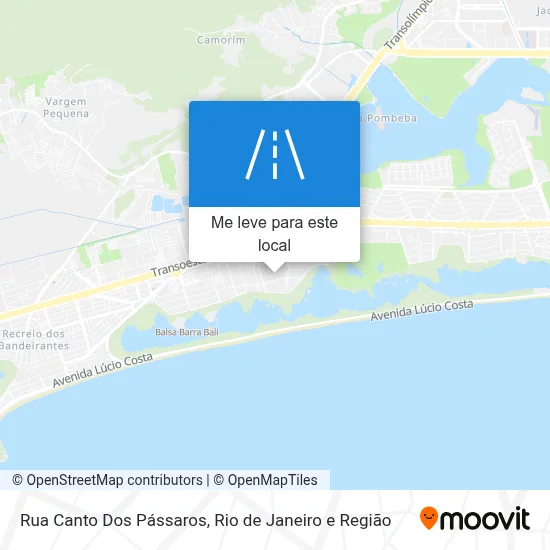 Rua Canto Dos Pássaros mapa