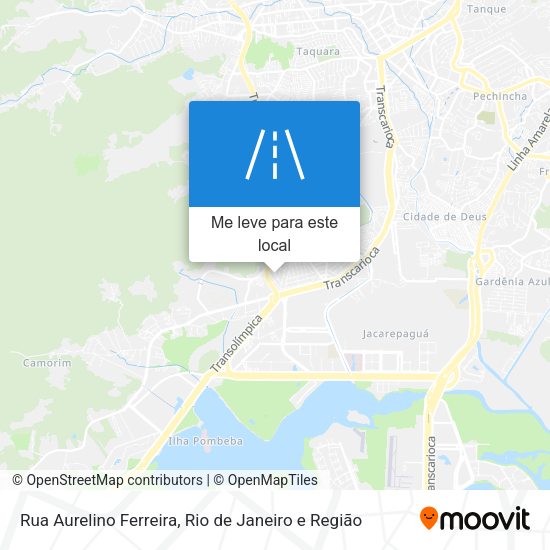 Rua Aurelino Ferreira mapa