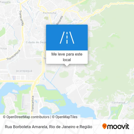 Rua Borboleta Amarela mapa