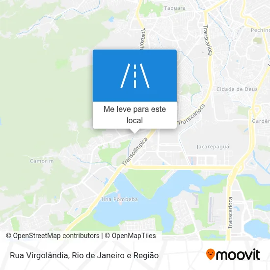 Rua Virgolândia mapa