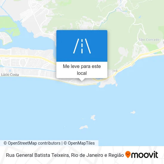 Rua General Batista Teixeira mapa