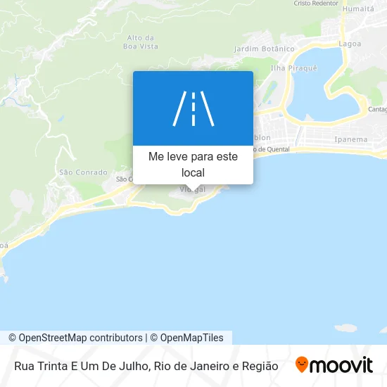 Rua Trinta E Um De Julho mapa