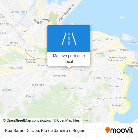 Rua Barão De Ubá mapa