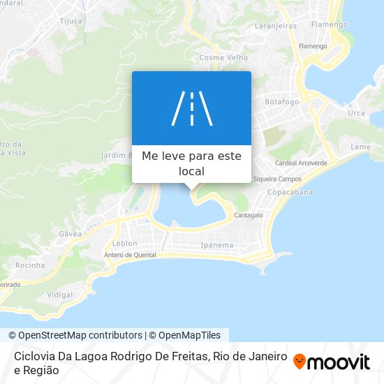 Ciclovia Da Lagoa Rodrigo De Freitas mapa