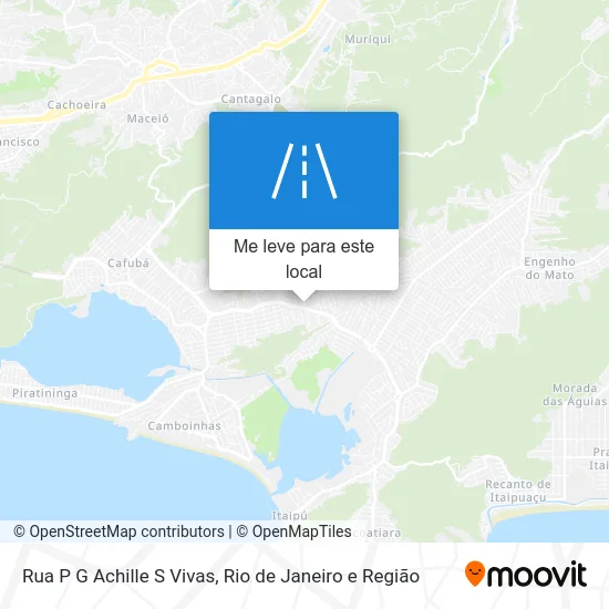 Rua P G Achille S Vivas mapa