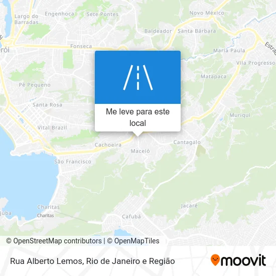 Rua Alberto Lemos mapa