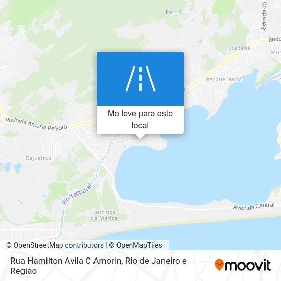 Rua Hamilton Avila C Amorin mapa