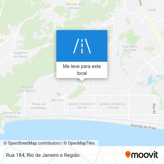 Rua 184 mapa