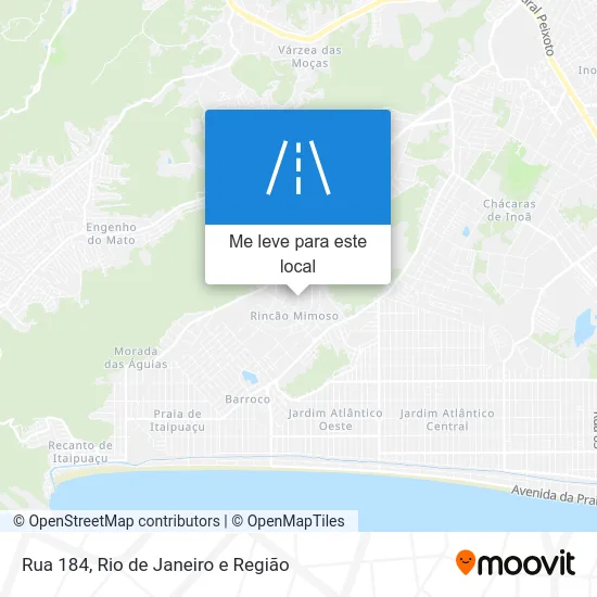 Rua 184 mapa