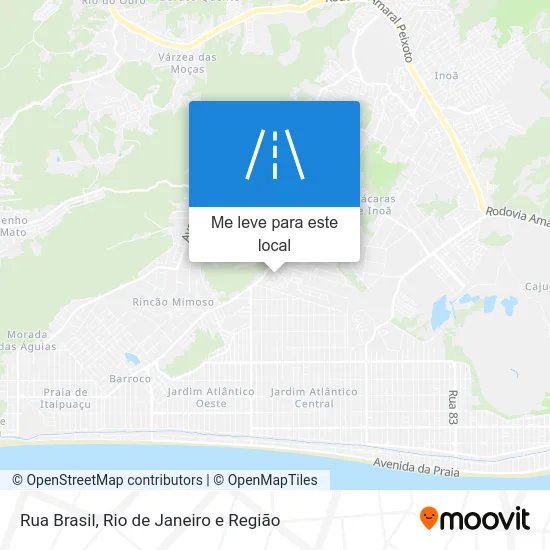 Rua Brasil mapa