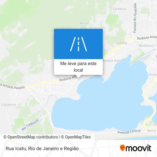 Rua Icatu mapa