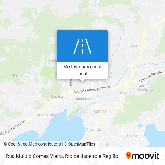 Rua Mululo Comes Vieira mapa