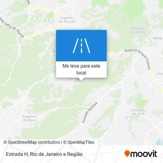 Estrada H mapa