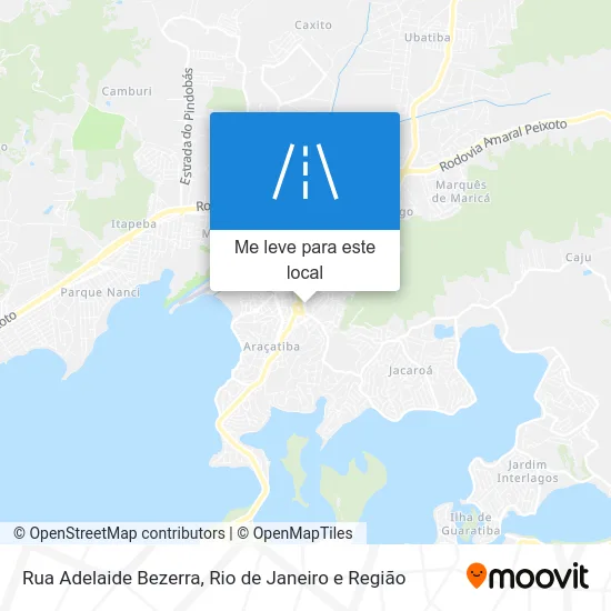 Rua Adelaide Bezerra mapa