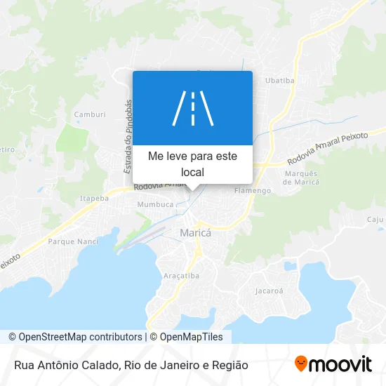 Rua Antônio Calado mapa