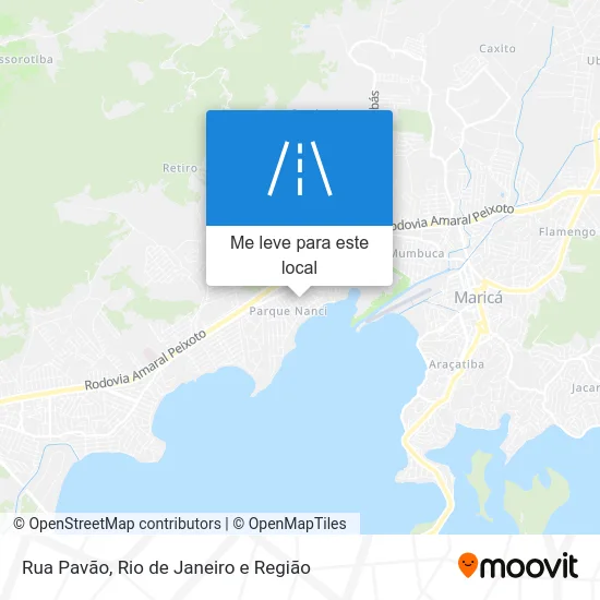 Rua Pavão mapa