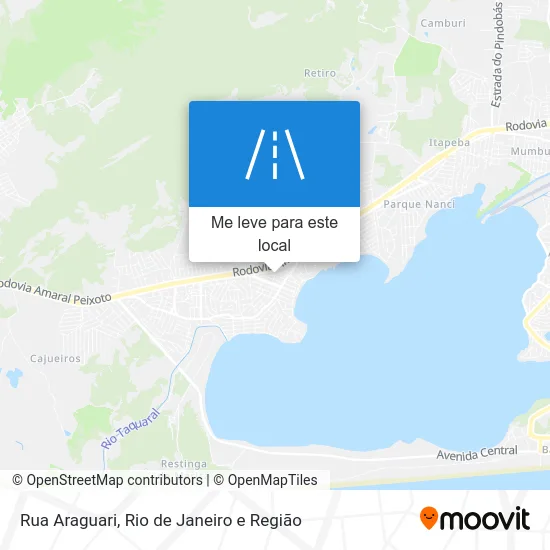 Rua Araguari mapa