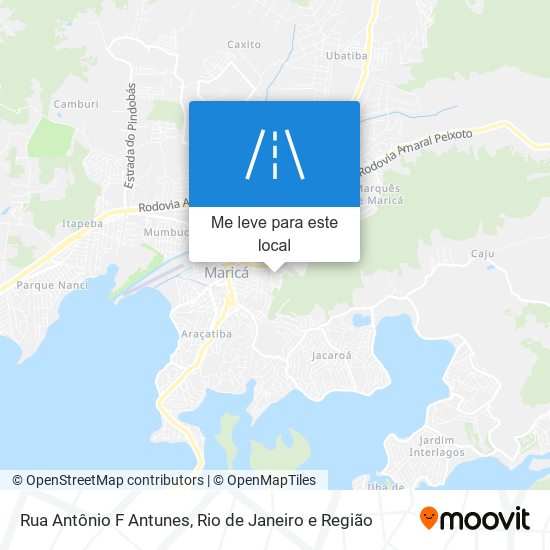 Rua Antônio F Antunes mapa