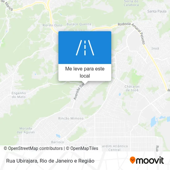 Rua Ubirajara mapa