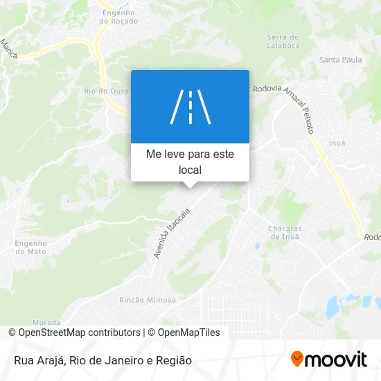 Rua Arajá mapa