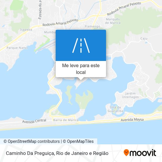Caminho Da Preguiça mapa